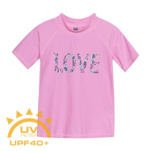 COLOR KIDS-T-shirt W. Print, begonia pink Růžová 152
