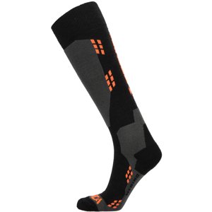 TECNICA-Merino ski socks, black/orange Černá 39/42
