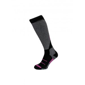 BLIZZARD-Wool Sport Junior ski socks, black/red Černá 33/35