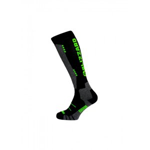 BLIZZARD-Wool Sport Junior ski socks, black/green Černá 33/35