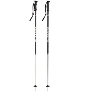 BLIZZARD-Sport ski poles, black matt/silver Černá 130 cm 20/21
