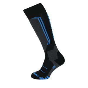 BLIZZARD-Allround wool ski socks,black/anthracite/blue Černá 31/34