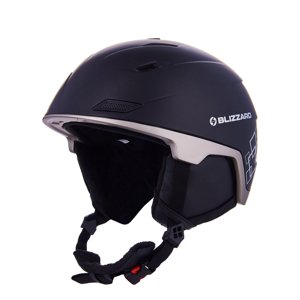 BLIZZARD-Double ski helmet, black matt/gun metal/silver squares Černá 60/63 cm 20/21