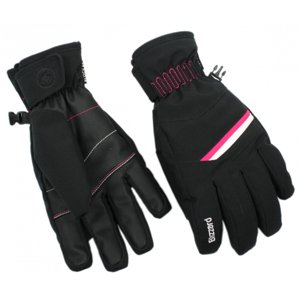 BLIZZARD-Viva Plose ski gloves, black/white/pink 20 Černá 7