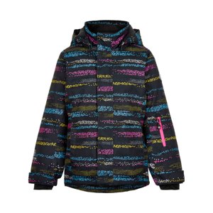 COLOR KIDS-GIRLS Ski jacket AOP, AF 10.000,phantom Černá 140