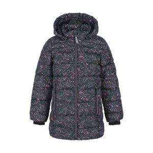 COLOR KIDS-jacket quilted, AOP, AF 8.000, phantom Černá 152