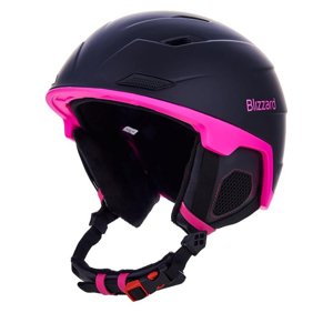 BLIZZARD-W2W Double ski helmet, black matt/magenta Černá 56/59 cm