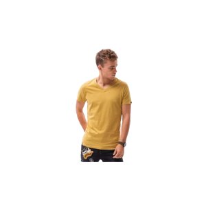OMBRE-T-shirt SS-S1369-V8-MUSTARD Žlutá XL