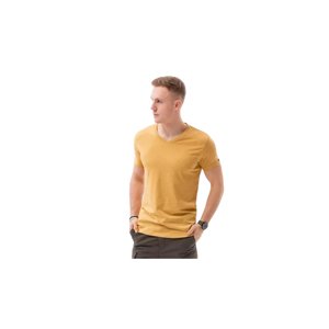 OMBRE-T-shirt SS-S1369-V19-MUSTARD/MELANGE Žlutá M
