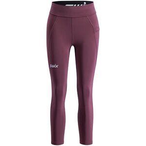 Dámské běžecké kalhoty Swix  Pace High Waist Cropped Tight 10065-23 velikost - textil XL
