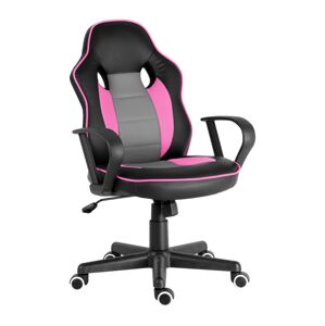 Dětská herní židle RACING PRO FROG TEX Barva: černo-růžová