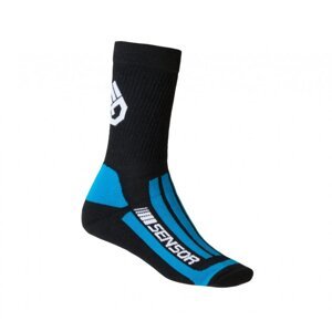 Ponožky SENSOR TREKING MERINO černo/modré Velikost: 6-8
