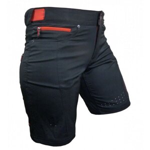 Kalhoty krátké dámské HAVEN AMAZON černo/červené s cyklovložkou Velikost: XXL