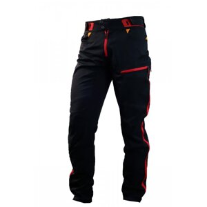 Kalhoty dlouhé unisex HAVEN SINGLETRAIL LONG černo/červené Velikost: L