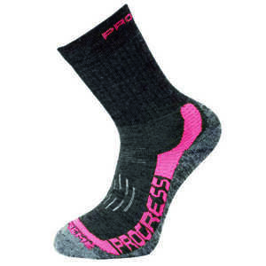 Ponožky Progress X-TREME tm. šedá / růžová Velikost: 35-38