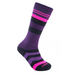 Ponožky SENSOR SLOPE MERINO černá/růžová/fialová Velikost: 3-5