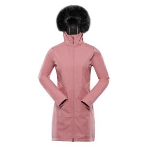 Kabát dámský ALPINE PRO IBORA softshellový růžový Velikost: XXL