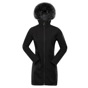 Kabát dámský ALPINE PRO IBORA softshellový černý Velikost: XL
