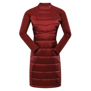 Šaty dámské ALPINE PRO OMERA červené Velikost: L
