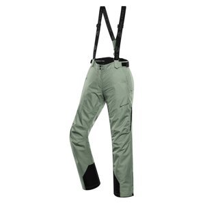 Kalhoty dámské dlouhé ALPINE PRO OSAGA s membránou PTX zelené Velikost: L