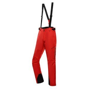 Kalhoty pánské dlouhé ALPINE PRO OSAG s membránou PTX červené Velikost: XS