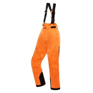 Kalhoty dětské dlouhé ALPINE PRO OSAGO lyžařské s membránou PTX oranžová Velikost: 164/170