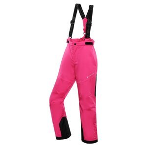 Kalhoty dětské dlouhé ALPINE PRO OSAGO lyžařské s membránou PTX růžová Velikost: 152/158