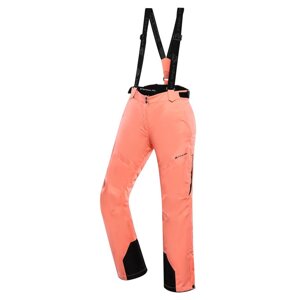 Kalhoty dámské dlouhé ALPINE PRO OSAGA s membránou PTX oranžové Velikost: S