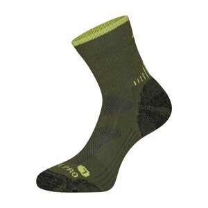 Ponožky ALPINE PRO KEROWE antibakteriální merino zelené Velikost: L