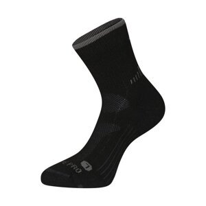 Ponožky ALPINE PRO KEROWE antibakteriální merino černé Velikost: S